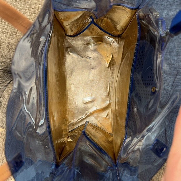 Tory Burch Bag Transparent & Leather Tote Wristlet Set - Picture 10 of 17